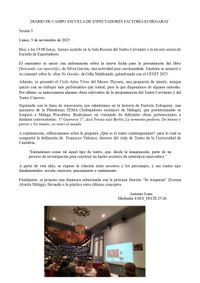 SESI&Oacute;N 03 (diario de Antonio Luna, mediador)