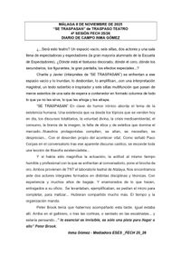 SESI&Oacute;N 04 (diario Inma, mediadora.).