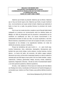 SESI&Oacute;N 15 (diario Inma G&oacute;mez, mediadora)._