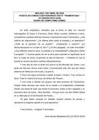 SESI&Oacute;N 16 (diario Inma G&oacute;mez, mediadora)._